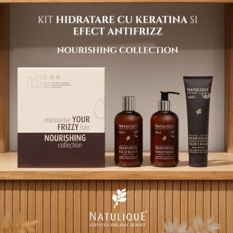 KIT HIDRATARE CU KERATINA SI EFECT ANTIFRIZZ 
NOURISHING COLLECTION